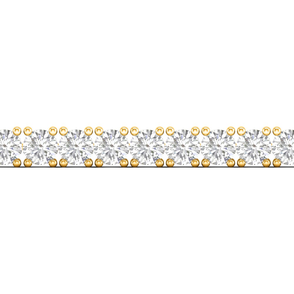 Lab-Created Diamond Tennis Bracelet 10 ct tw Round 14K Yellow Gold 7.5\" gMRPGnrD Lab-Created Diamond Tennis Bracelet 10 ct tw Round 14K Yellow Gold 7.5\" gMRPGnrD