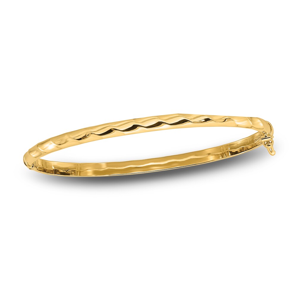 Twisted Bangle Bracelet 10K Yellow Gold 7.5" gcC9iXVY Twisted Bangle Bracelet 10K Yellow Gold 7.5" gcC9iXVY