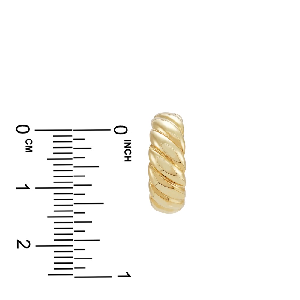 Hollow Hoop Earrings 10K Yellow Gold 16mm gfPP0Whw Hollow Hoop Earrings 10K Yellow Gold 16mm gfPP0Whw