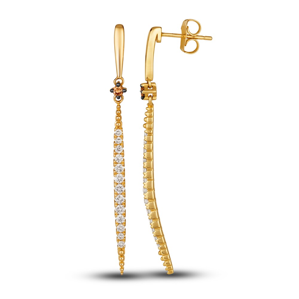 Le Vian Diamond Earrings 1/2 ct tw Round 14K Honey Gold gtPqn0nT