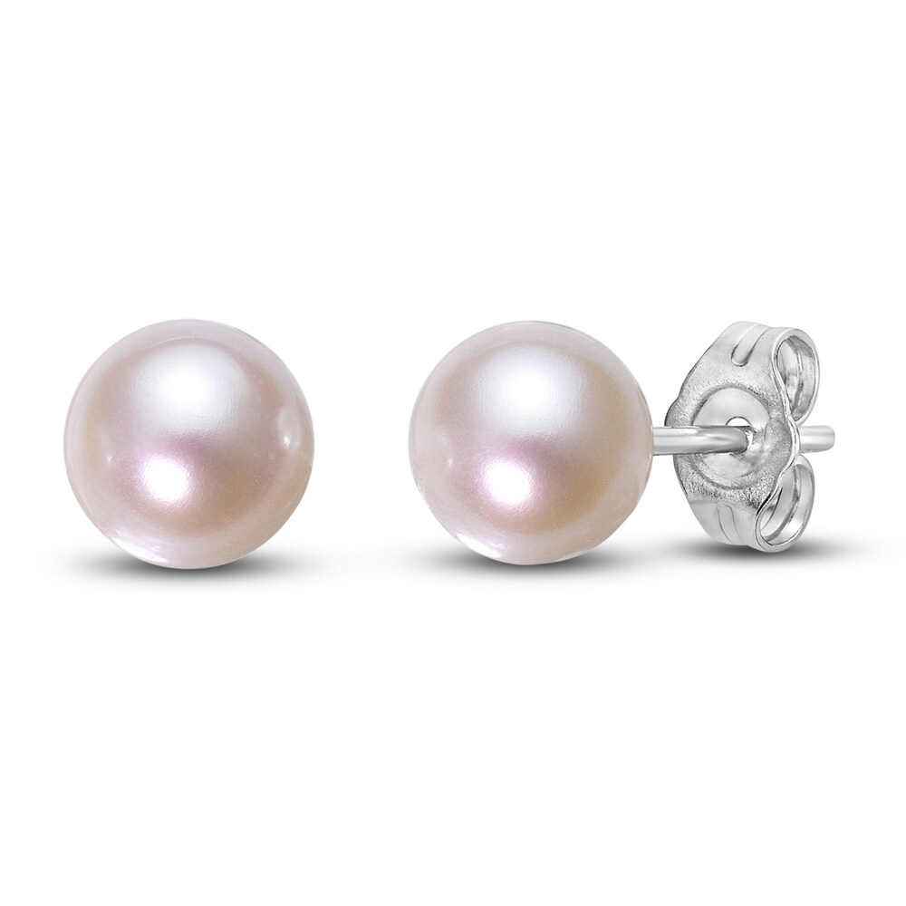 Cultured Freshwater Pearl Stud Earrings 10K White Gold h0nPVtFC Cultured Freshwater Pearl Stud Earrings 10K White Gold h0nPVtFC