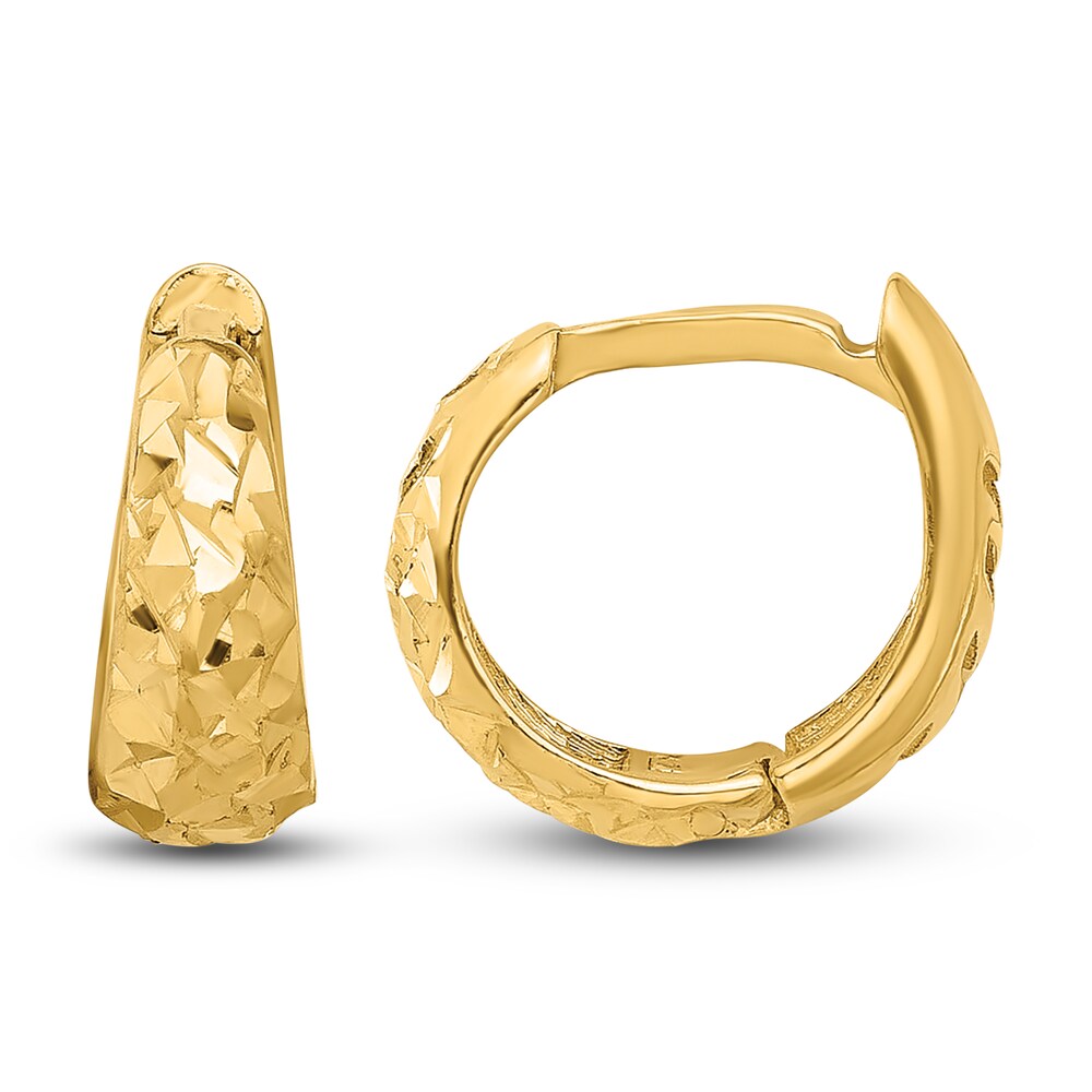 Textured Hoop Earrings 14K Yellow Gold 11mm h1t27eQd Textured Hoop Earrings 14K Yellow Gold 11mm h1t27eQd