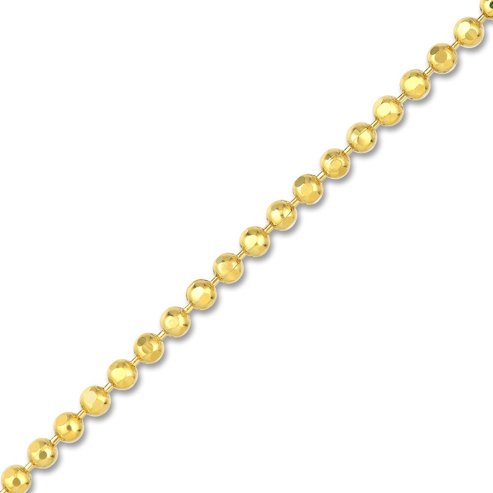 Bead, Paperclip & Mirror Chain Bracelet Set 14K Yellow Gold 7.25\" hTcXTi2c Bead, Paperclip & Mirror Chain Bracelet Set 14K Yellow Gold 7.25\" hTcXTi2c