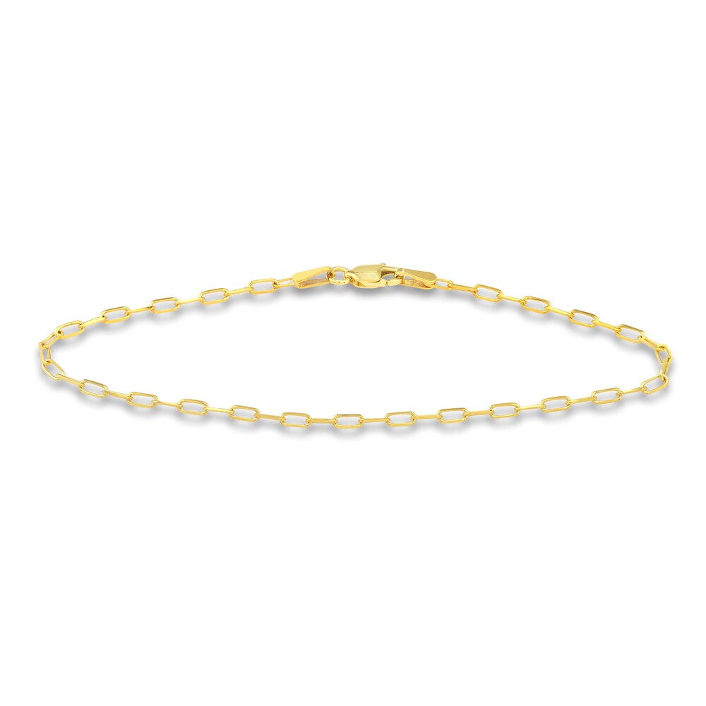 Bead, Paperclip & Mirror Chain Bracelet Set 14K Yellow Gold 7.25\" hTcXTi2c Bead, Paperclip & Mirror Chain Bracelet Set 14K Yellow Gold 7.25\" hTcXTi2c