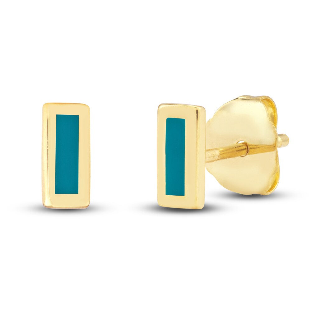 Geometric Stud Earring Set 14K Yellow Gold he6TpL3z