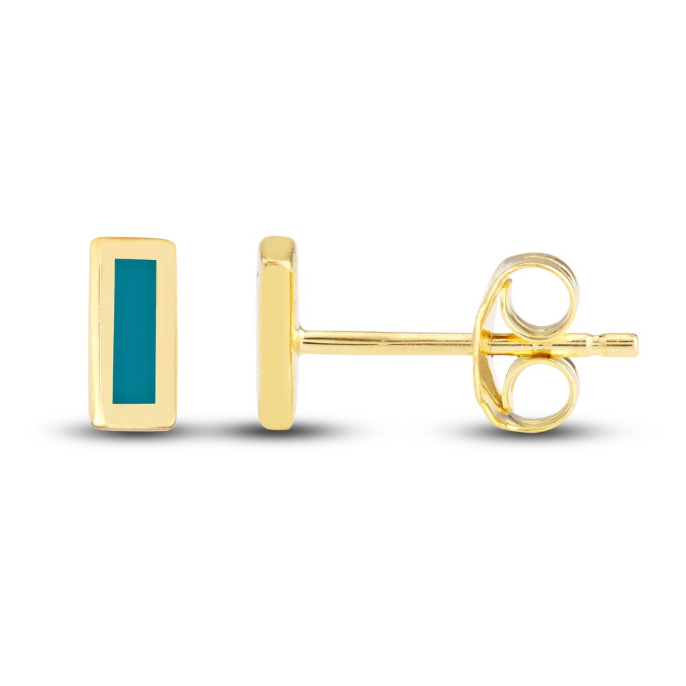 Geometric Stud Earring Set 14K Yellow Gold he6TpL3z