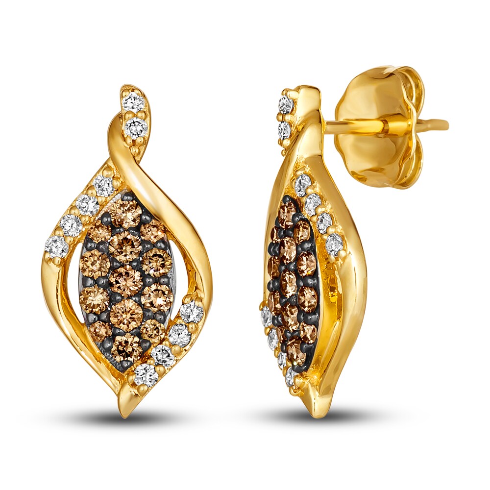 Le Vian Diamond Earrings 1/2 ct tw Round 14K Honey Gold hqp0trZJ Le Vian Diamond Earrings 1/2 ct tw Round 14K Honey Gold hqp0trZJ