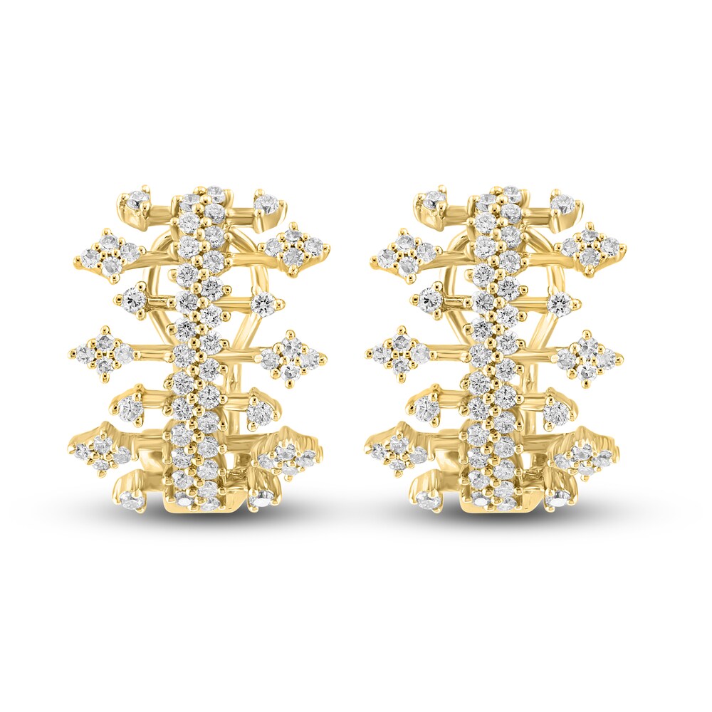 LALI Jewels Diamond Earrings 1-1/5 ct tw Round 14K Yellow Gold huQOduCp LALI Jewels Diamond Earrings 1-1/5 ct tw Round 14K Yellow Gold huQOduCp