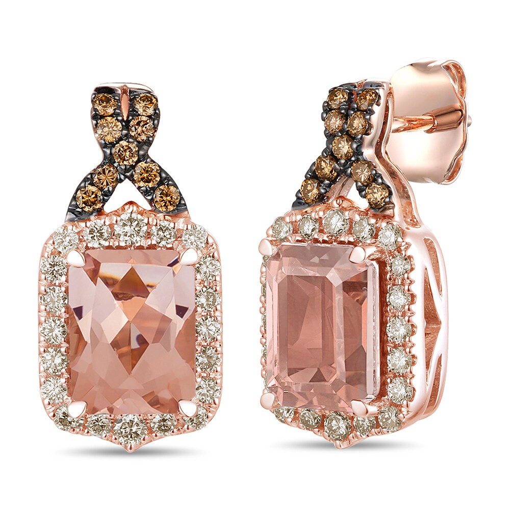 Le Vian Natural Morganite Earrings 1/2 ct tw Diamonds 14K Strawberry Gold i0f3tXhI Le Vian Natural Morganite Earrings 1/2 ct tw Diamonds 14K Strawberry Gold i0f3tXhI