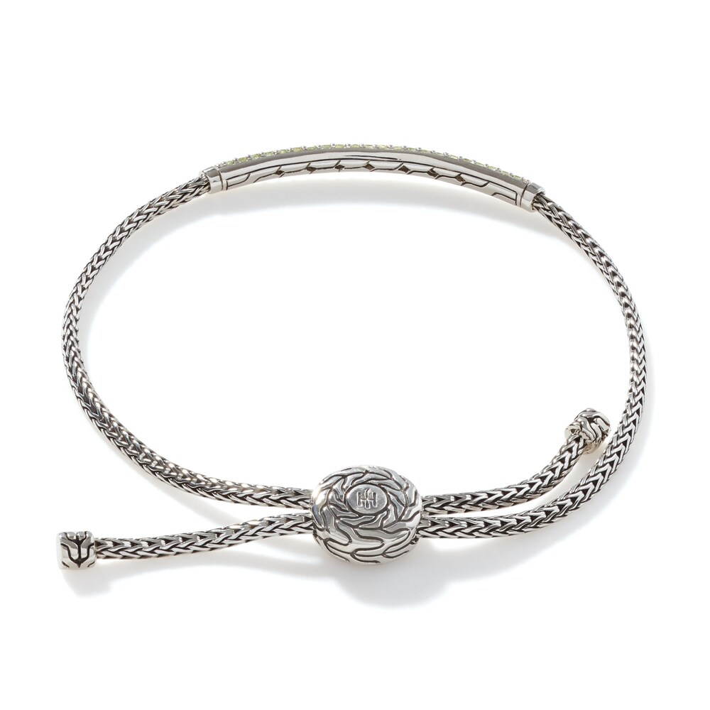 John Hardy Classic Chain Natural Peridot Bolo Bracelet Sterling Silver, Small-Medium i3weZtlj