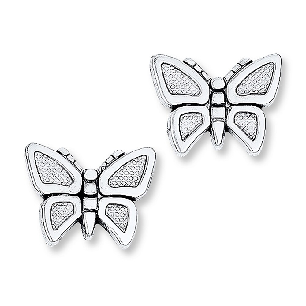 Butterfly Earrings 14K White Gold i5KPyzK6 Butterfly Earrings 14K White Gold i5KPyzK6
