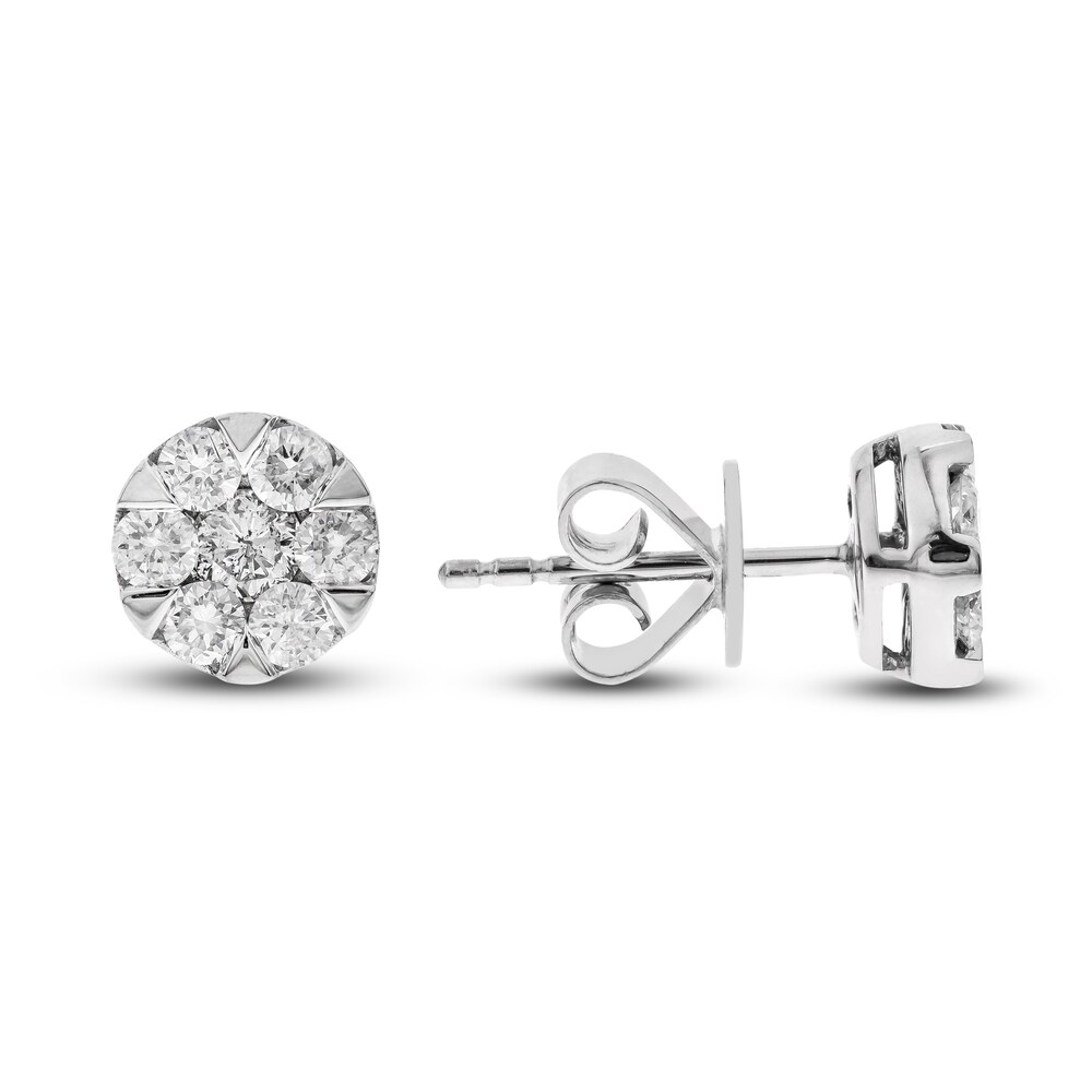 Diamond Stud Earrings 3/4 ct tw Round 14K White Gold i91pNVQz Diamond Stud Earrings 3/4 ct tw Round 14K White Gold i91pNVQz