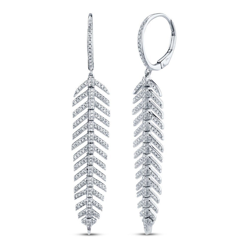 Shy Creation Feather Earrings 1/2 ct tw Diamonds 14K White Gold SC55004557V2 iD1hvVD1 Shy Creation Feather Earrings 1/2 ct tw Diamonds 14K White Gold SC55004557V2 iD1hvVD1