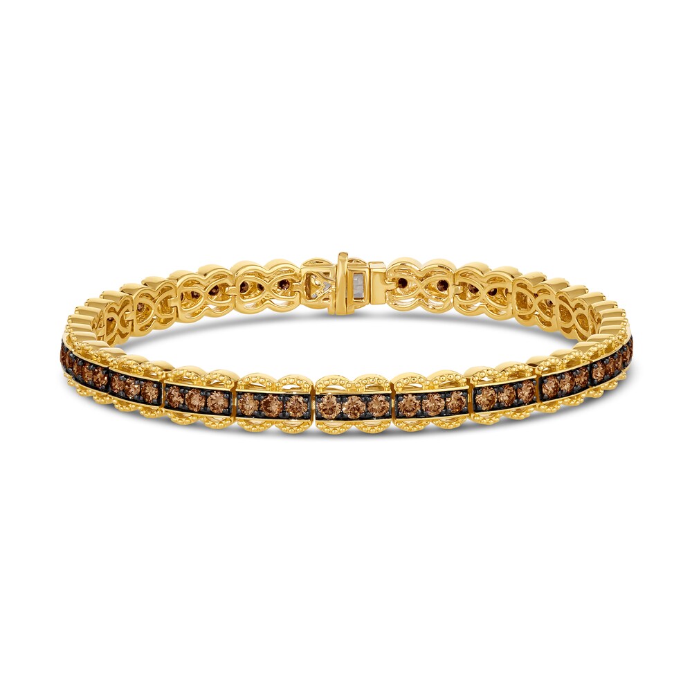 Le Vian Diamond Bracelet 3-5/8 ct tw Round 14K Honey Gold 7" iPCvQFGI Le Vian Diamond Bracelet 3-5/8 ct tw Round 14K Honey Gold 7" iPCvQFGI