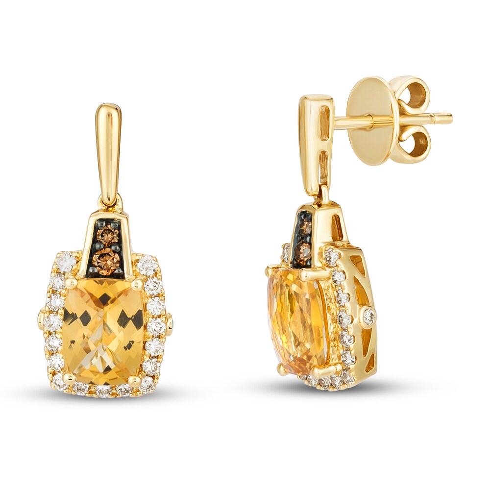 Le Vian Natural Citrine Earrings 1/2 ct tw Diamonds 14K Honey Gold imkcN6IZ Le Vian Natural Citrine Earrings 1/2 ct tw Diamonds 14K Honey Gold imkcN6IZ