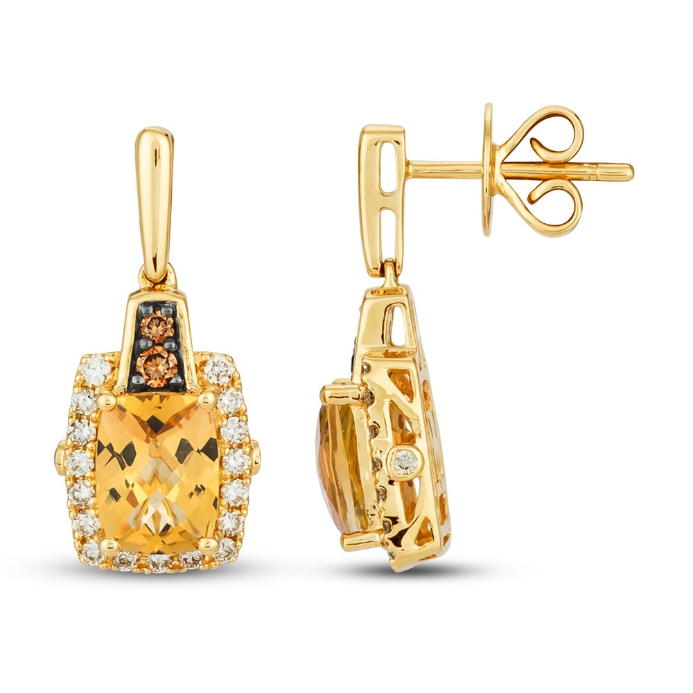 Le Vian Natural Citrine Earrings 1/2 ct tw Diamonds 14K Honey Gold imkcN6IZ Le Vian Natural Citrine Earrings 1/2 ct tw Diamonds 14K Honey Gold imkcN6IZ