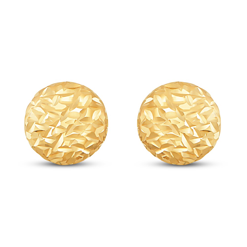 Italia D\'Oro Flat Bead Stud Earrings 14K Yellow Gold it07ZxQ5 Italia D\'Oro Flat Bead Stud Earrings 14K Yellow Gold it07ZxQ5