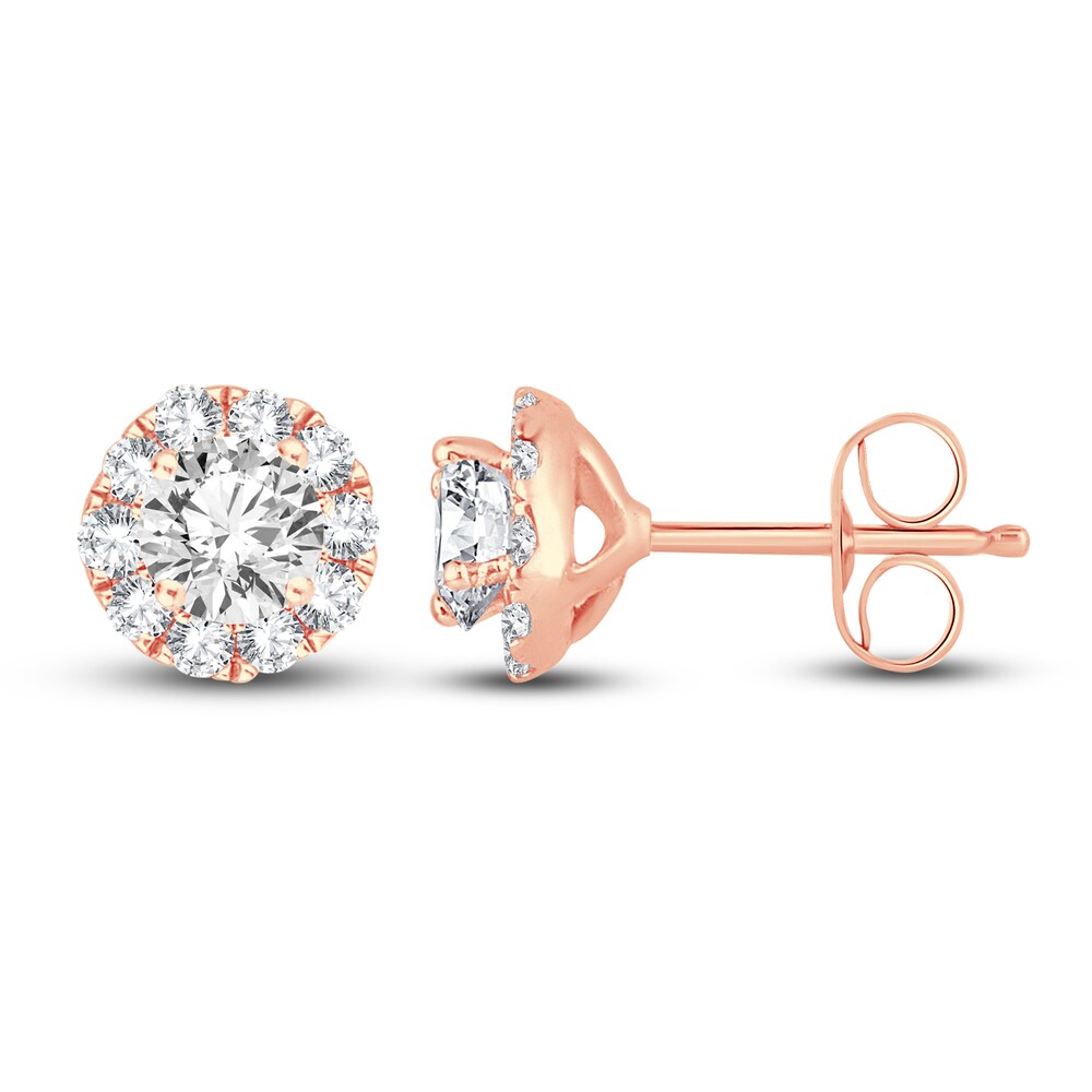 Diamond Stud Earrings 1/4 ct tw Round 14K Rose Gold izZAGfZ5 Diamond Stud Earrings 1/4 ct tw Round 14K Rose Gold izZAGfZ5