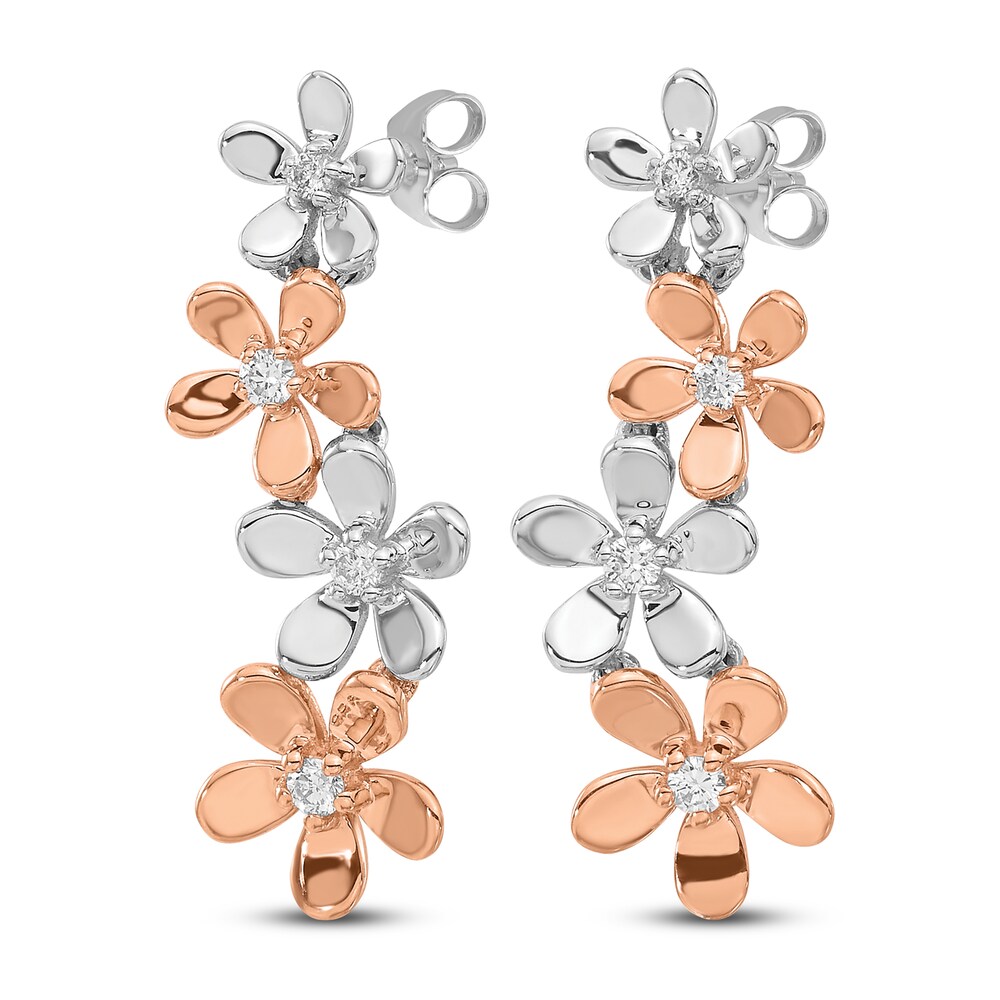 Diamond Earrings 14K Two-Tone Gold j27JiUq4 Diamond Earrings 14K Two-Tone Gold j27JiUq4