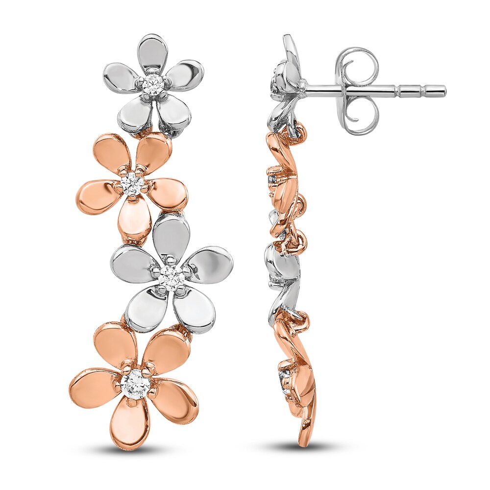 Diamond Earrings 14K Two-Tone Gold j27JiUq4 Diamond Earrings 14K Two-Tone Gold j27JiUq4