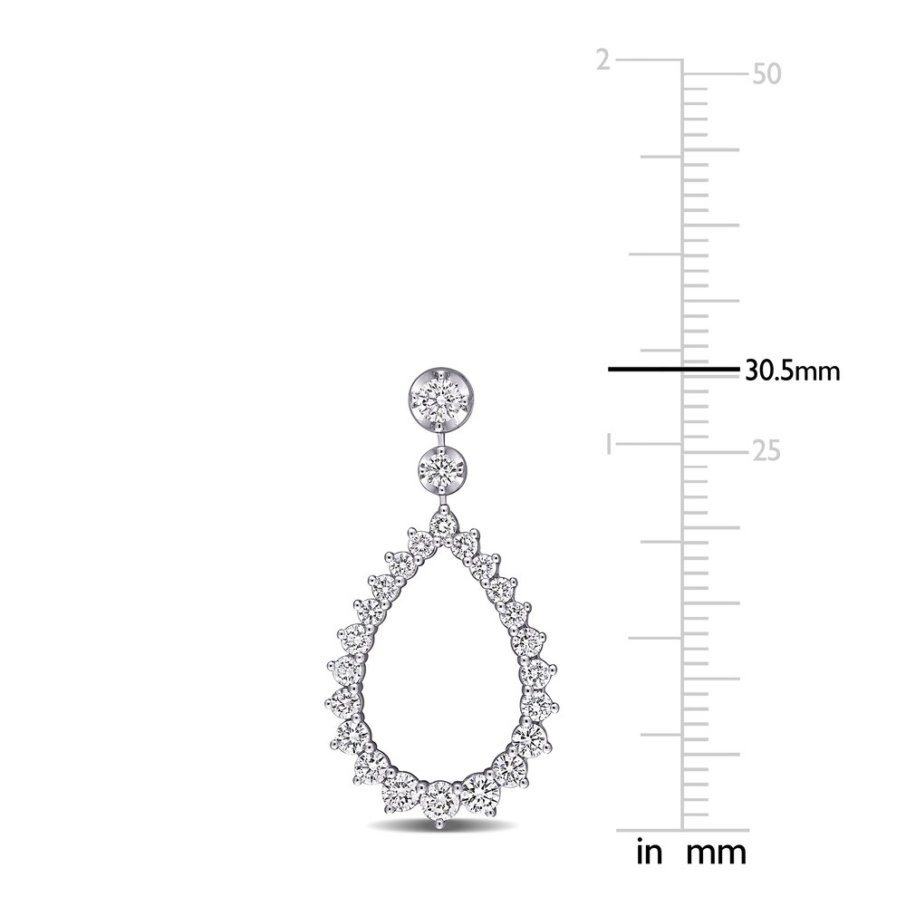 Diamond Dangle Earrings 1-3/4 ct tw Round 14K White Gold jFfZplc7 Diamond Dangle Earrings 1-3/4 ct tw Round 14K White Gold jFfZplc7