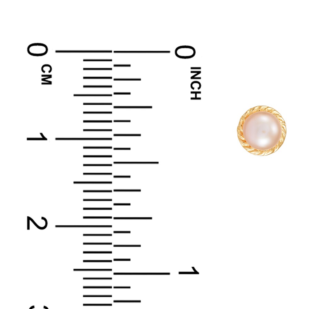 Pink Cultured Freshwater Pearl Stud Earrings 14K Yellow Gold jRw8NUH7 Pink Cultured Freshwater Pearl Stud Earrings 14K Yellow Gold jRw8NUH7