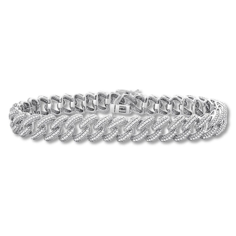 Diamond Bracelet 1-1/2 ct tw Round-cut Sterling Silver jaUWmtM8 Diamond Bracelet 1-1/2 ct tw Round-cut Sterling Silver jaUWmtM8