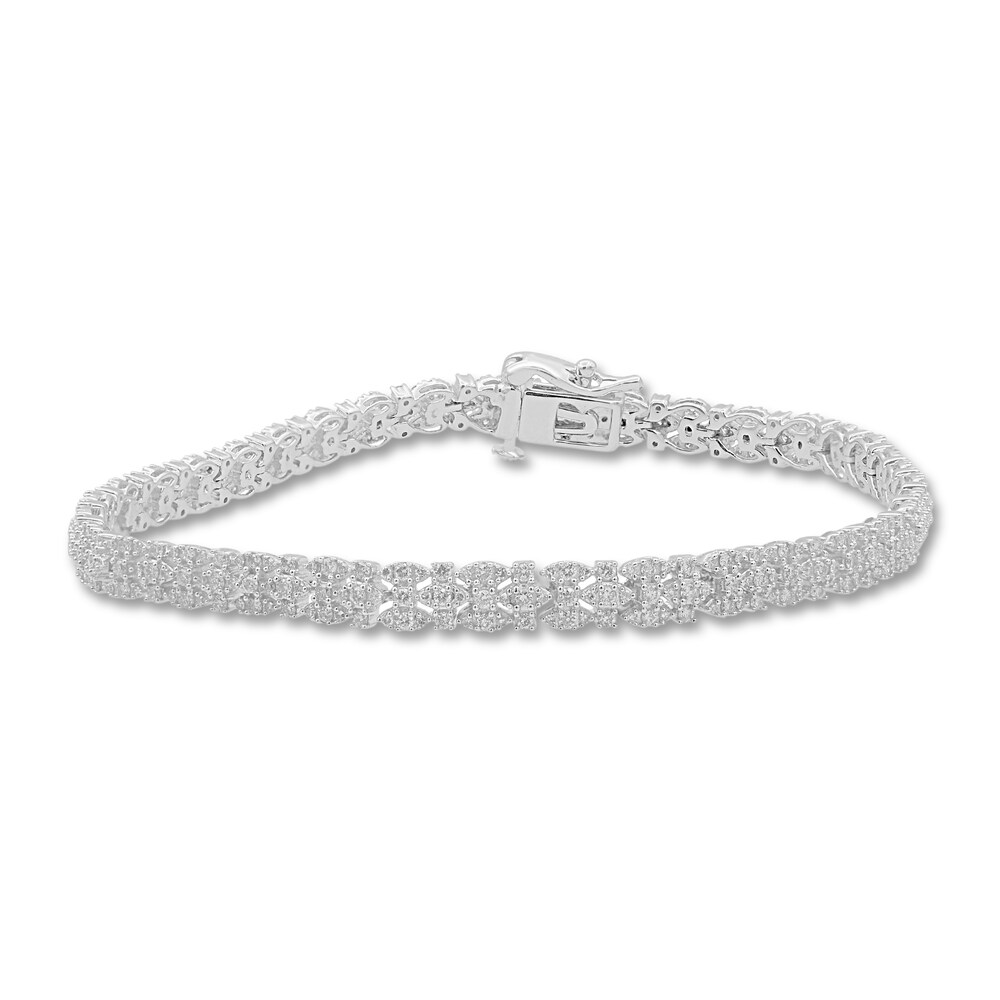 Diamond Tennis Bracelet 2 ct tw Round 14K White Gold jdKKl61f Diamond Tennis Bracelet 2 ct tw Round 14K White Gold jdKKl61f