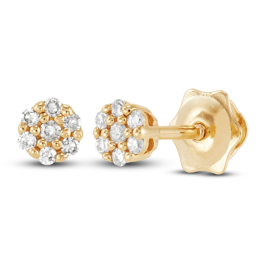 Diamond Earrings 1/20 ct tw Round 14K Yellow Gold jwsop0OV