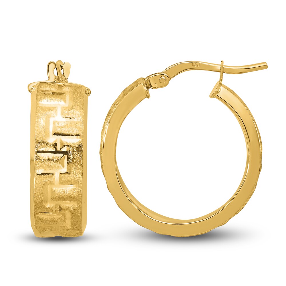 Tube Hoop Earrings 14K Yellow Gold 20mm k2LWKu9O Tube Hoop Earrings 14K Yellow Gold 20mm k2LWKu9O