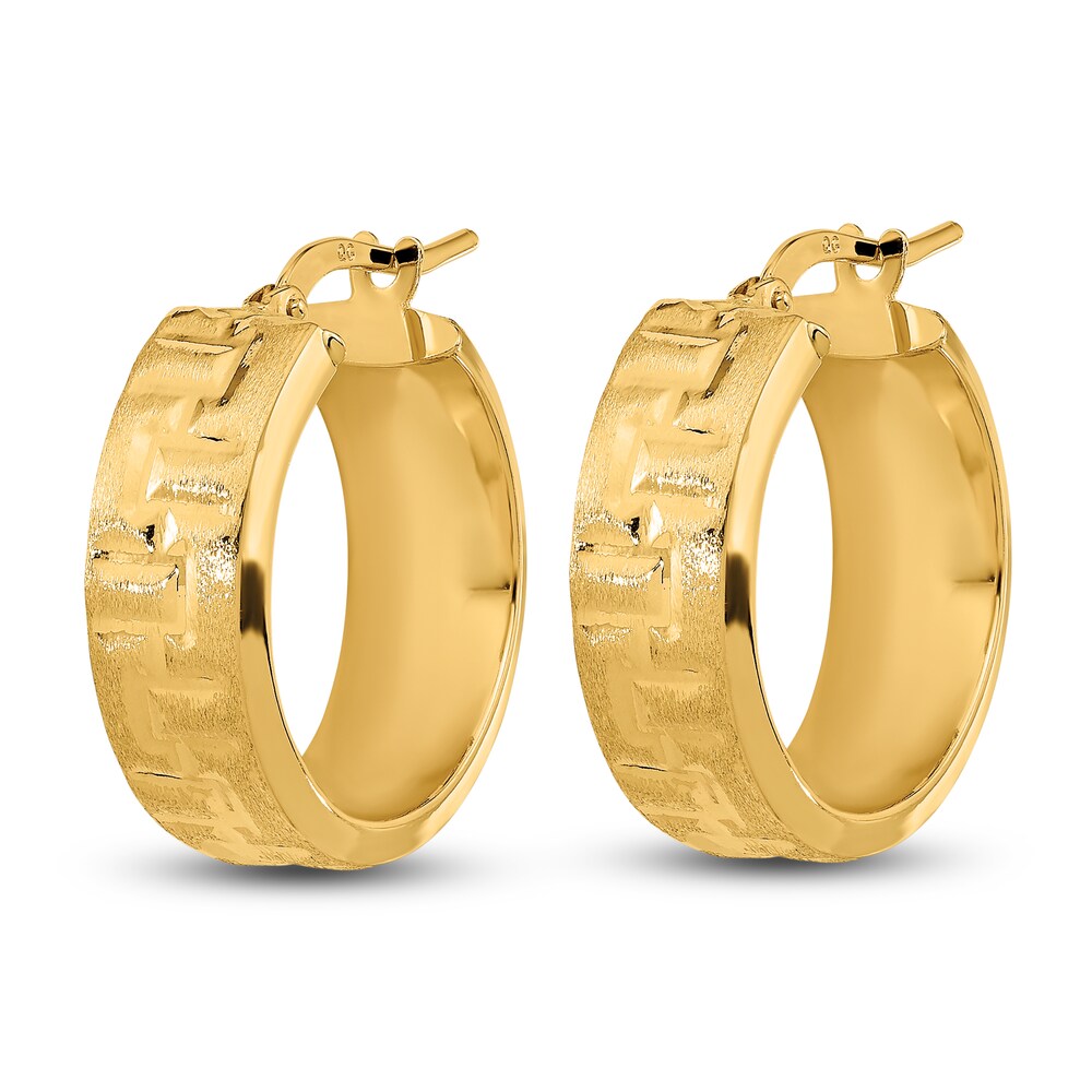 Tube Hoop Earrings 14K Yellow Gold 20mm k2LWKu9O Tube Hoop Earrings 14K Yellow Gold 20mm k2LWKu9O