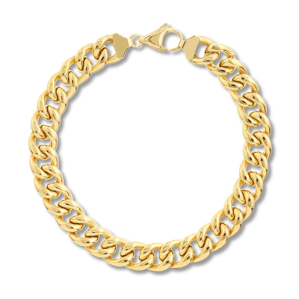 Cuban Link Chain Bracelet 14K Yellow Gold 8.5" kPOexyyV Cuban Link Chain Bracelet 14K Yellow Gold 8.5" kPOexyyV
