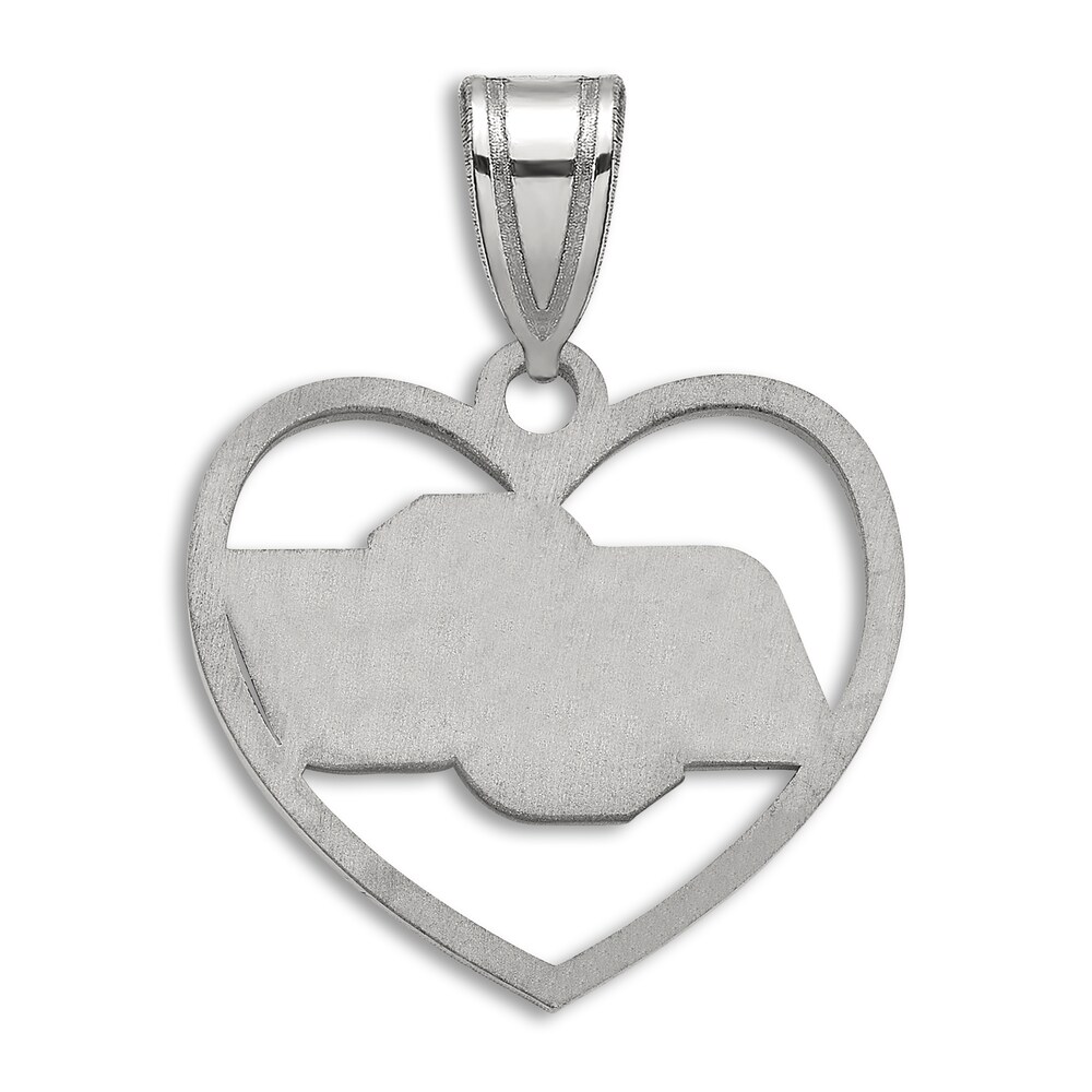 Oklahoma State University Heart Necklace Charm Sterling Silver kX73Hcut Oklahoma State University Heart Necklace Charm Sterling Silver kX73Hcut