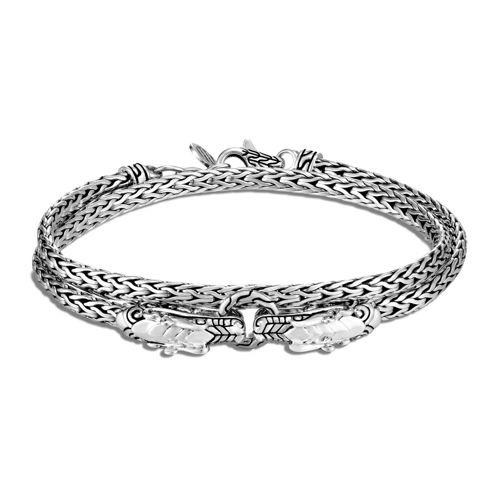 John Hardy Legends Naga 3.5MM Double Wrap Bracelet in Silver, Medium l2b2kEj2 John Hardy Legends Naga 3.5MM Double Wrap Bracelet in Silver, Medium l2b2kEj2