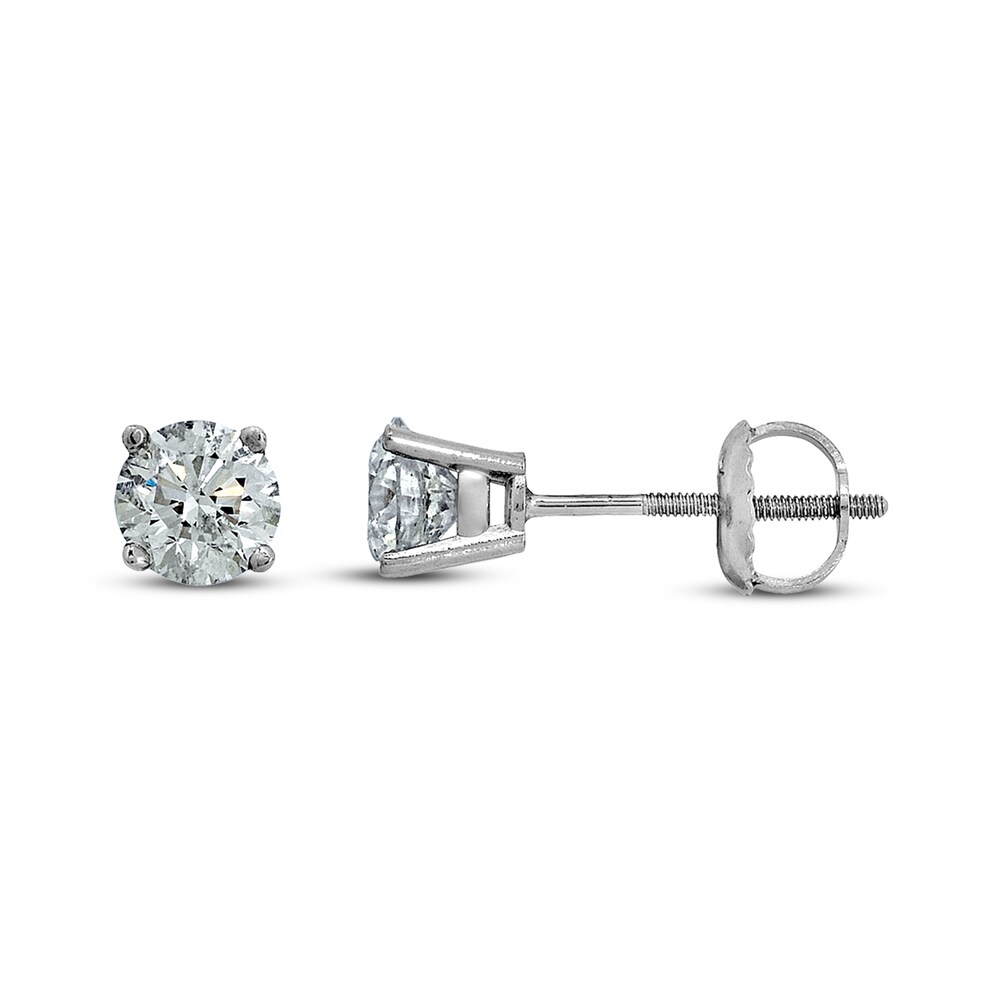 Certified Diamond Solitaire Earrings 1/3 ct tw Round 14K White Gold (I1/I) lBh5BkNh Certified Diamond Solitaire Earrings 1/3 ct tw Round 14K White Gold (I1/I) lBh5BkNh