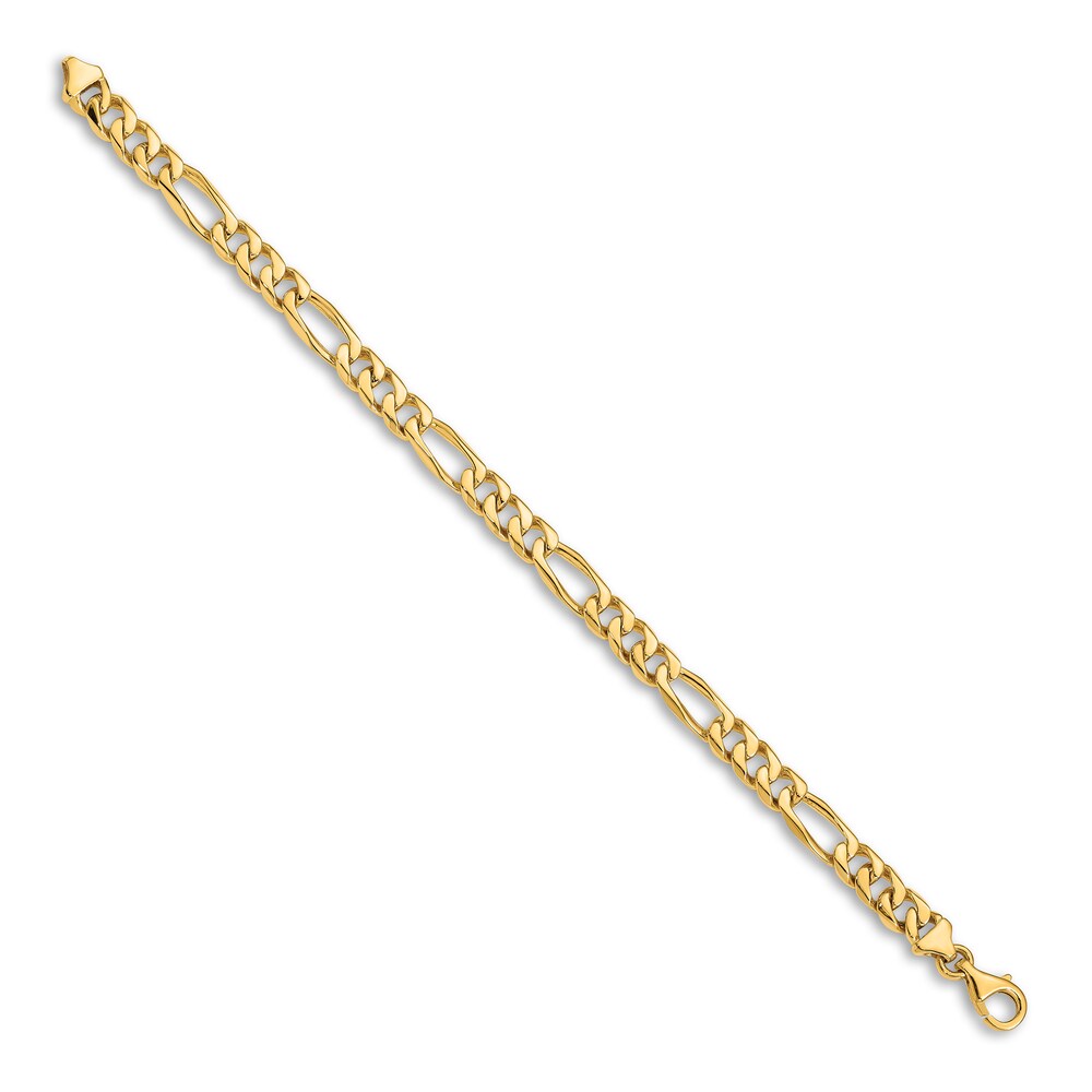 Men\'s Figaro Chain Bracelet 14K Yellow Gold 7.0mm 8\" lDCb48OL Men\'s Figaro Chain Bracelet 14K Yellow Gold 7.0mm 8\" lDCb48OL