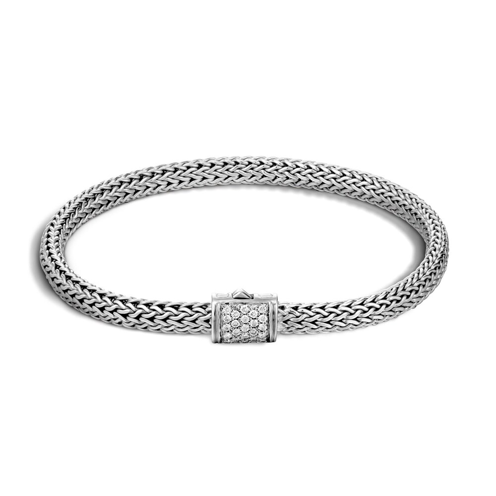 John Hardy Classic Chain 5MM Bracelet in Silver with Diamonds, Large lNdyb7Id John Hardy Classic Chain 5MM Bracelet in Silver with Diamonds, Large lNdyb7Id