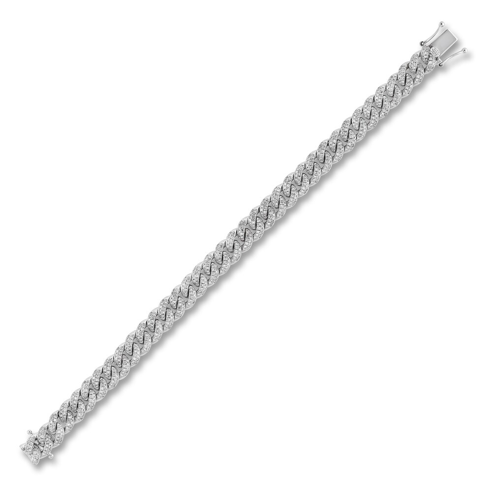 Diamond Cuban Link Bracelet 2-7/8 ct tw Round 10K White Gold 7\" lvHUvPXN Diamond Cuban Link Bracelet 2-7/8 ct tw Round 10K White Gold 7\" lvHUvPXN
