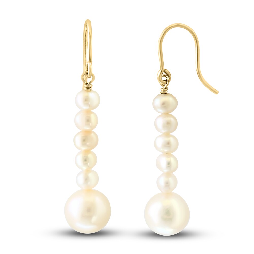 LALI Jewels Cultured Freshwater Pearl Earrings 14K Yellow Gold m2Klesko LALI Jewels Cultured Freshwater Pearl Earrings 14K Yellow Gold m2Klesko
