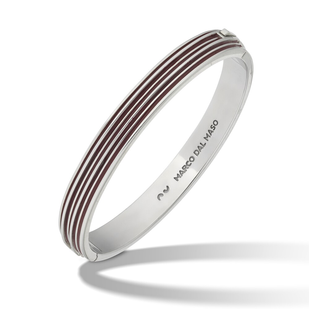 Marco Dal Maso Men\'s Acies Wide Bangle Bracelet Red Enamel Sterling Silver 7\" mWYwHg3J Marco Dal Maso Men\'s Acies Wide Bangle Bracelet Red Enamel Sterling Silver 7\" mWYwHg3J