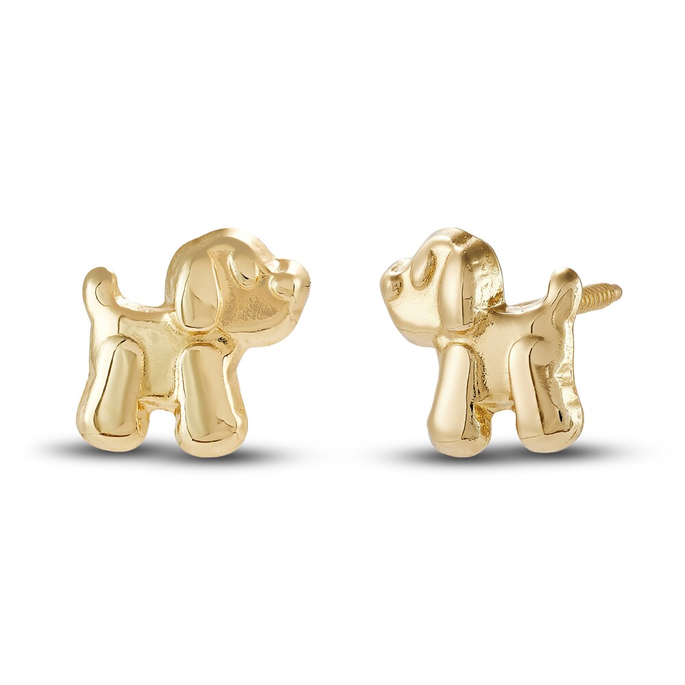 Puppy Dog Baby Stud Earrings 14K Yellow Gold mXz060yM Puppy Dog Baby Stud Earrings 14K Yellow Gold mXz060yM