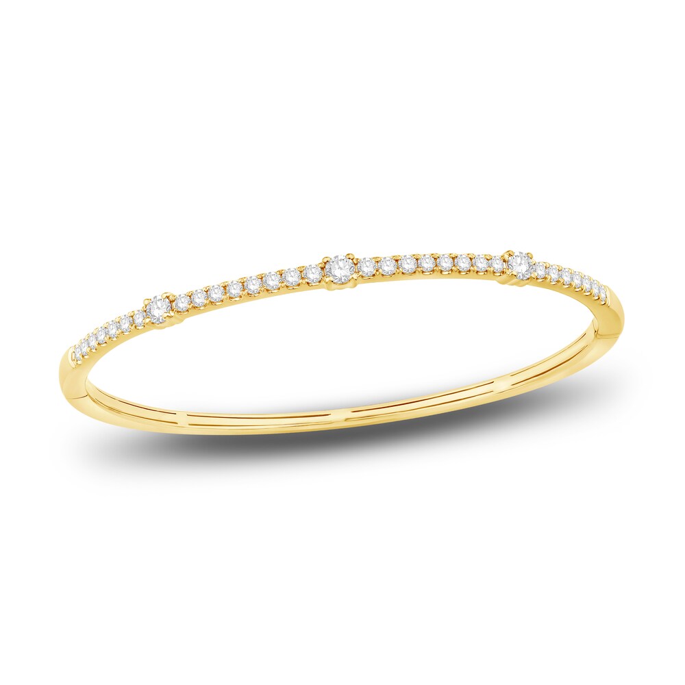 Diamond Bangle Bracelet 1-1/2 ct tw Round 14K Yellow Gold mdGXTEoc Diamond Bangle Bracelet 1-1/2 ct tw Round 14K Yellow Gold mdGXTEoc