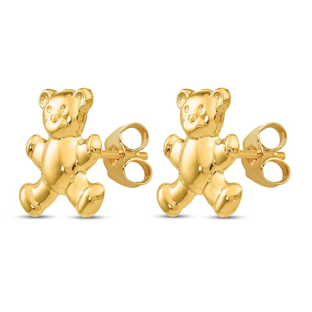 Teddy Bear Stud Earrings 14K Yellow Gold nGkDnp2e Teddy Bear Stud Earrings 14K Yellow Gold nGkDnp2e