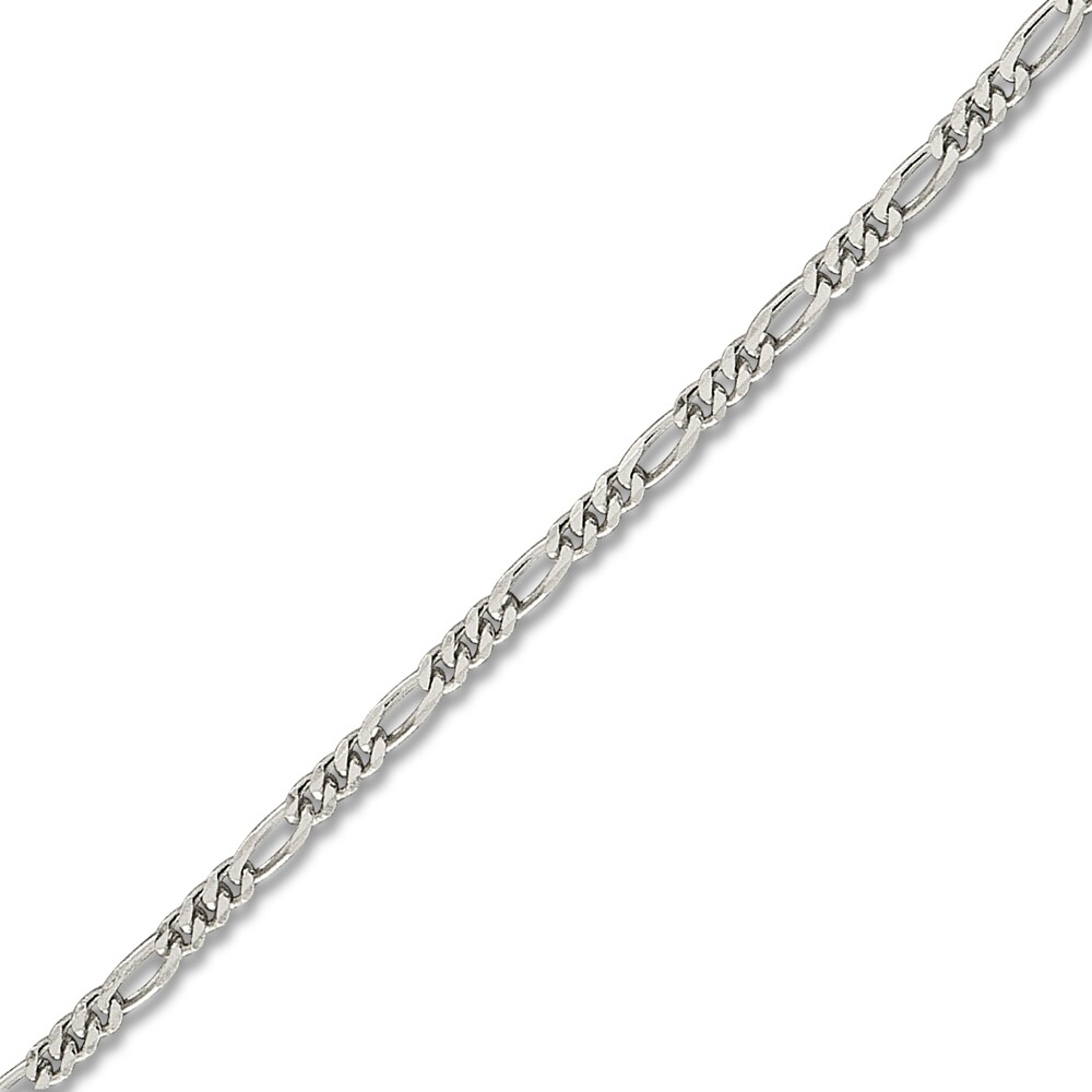 Figaro Chain Anklet Sterling Silver nIEhqR5K