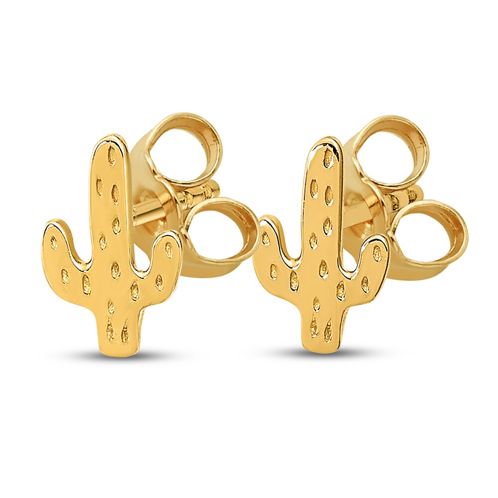 Cactus Stud Earrings 14K Yellow Gold nKtvA9Yu Cactus Stud Earrings 14K Yellow Gold nKtvA9Yu