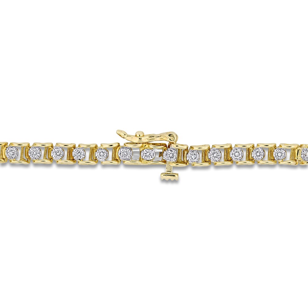 Diamond Tennis Bracelet 3/4 ct tw Round 18K Yellow Gold 7\" nicpaOZ2 Diamond Tennis Bracelet 3/4 ct tw Round 18K Yellow Gold 7\" nicpaOZ2