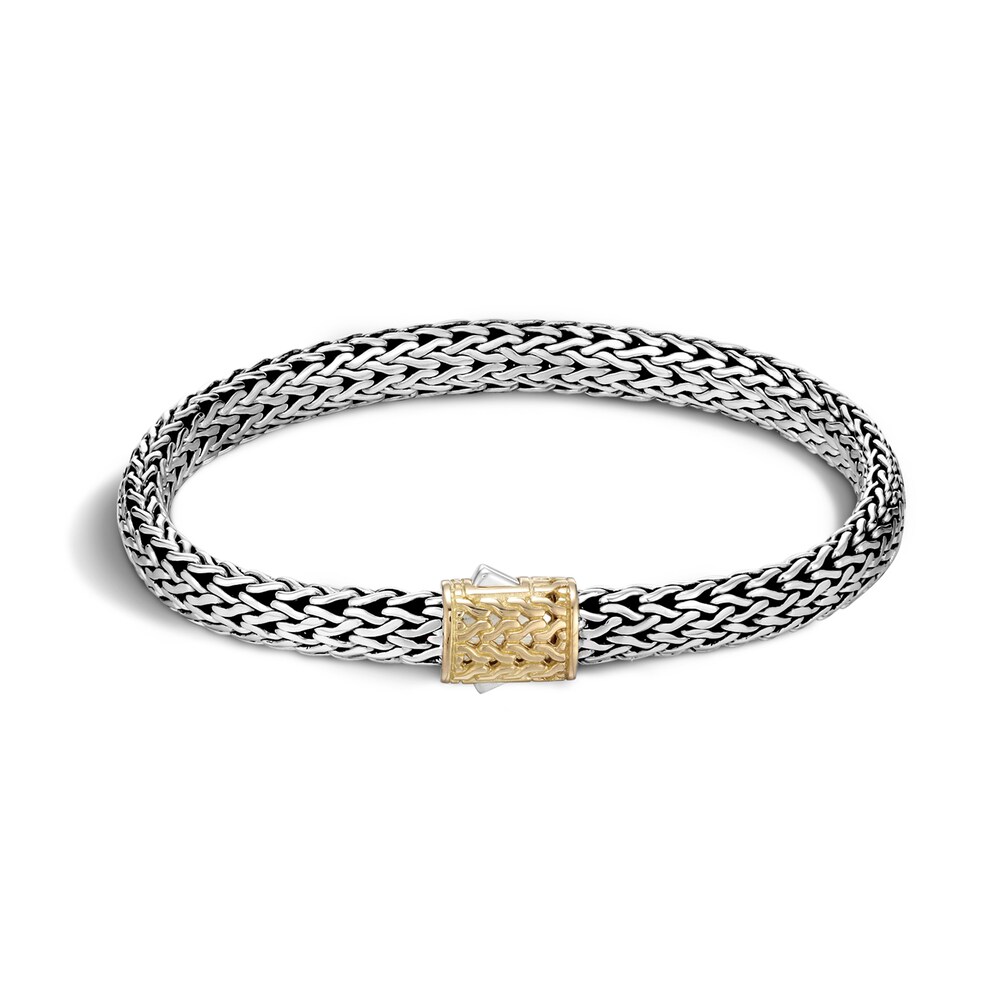 John Hardy Classic Chain Bracelet in Silver and 18K Gold, Small npfD77va John Hardy Classic Chain Bracelet in Silver and 18K Gold, Small npfD77va