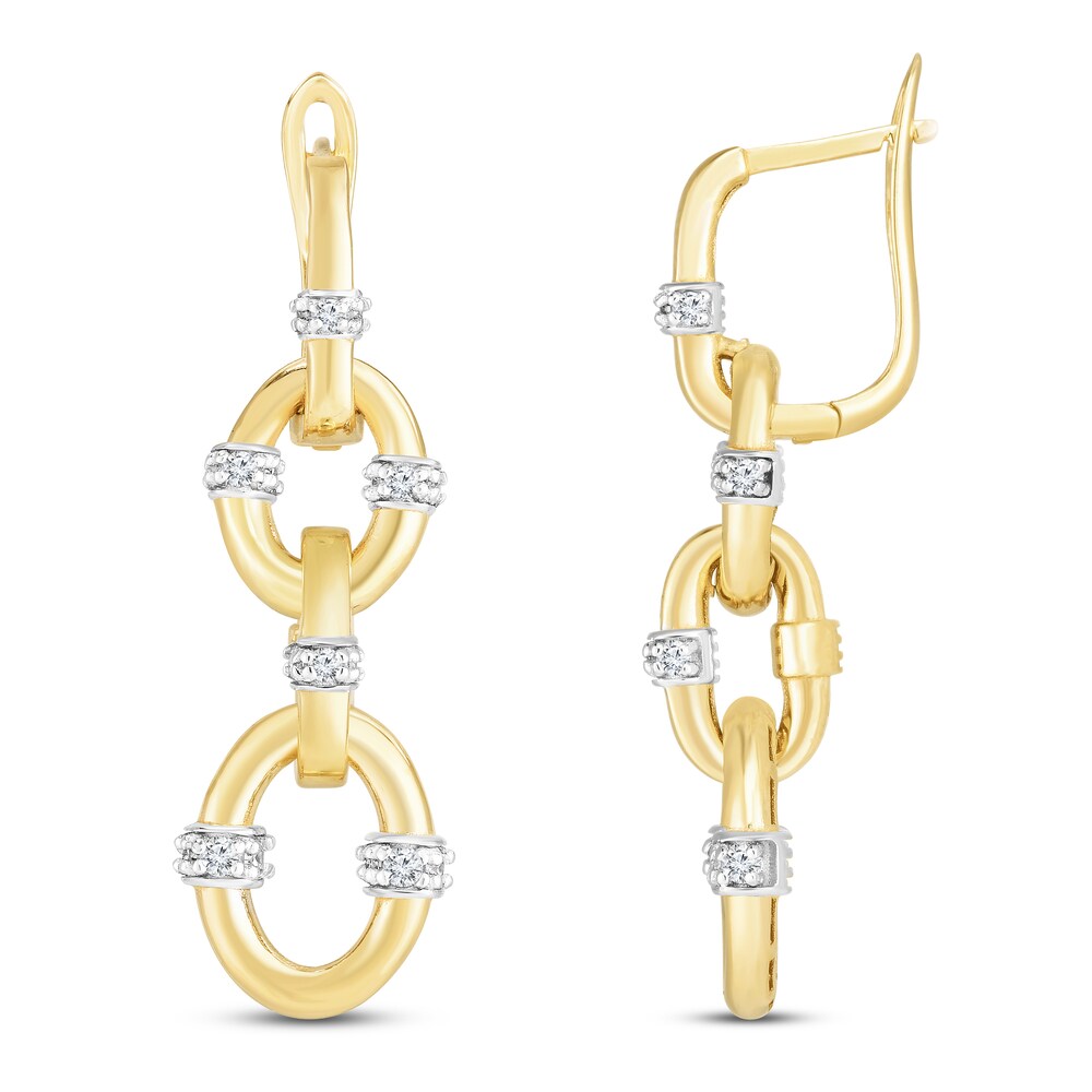 Diamond Drop Earrings 1/2 ct tw Round 10K Yellow Gold odL5UJP7 Diamond Drop Earrings 1/2 ct tw Round 10K Yellow Gold odL5UJP7