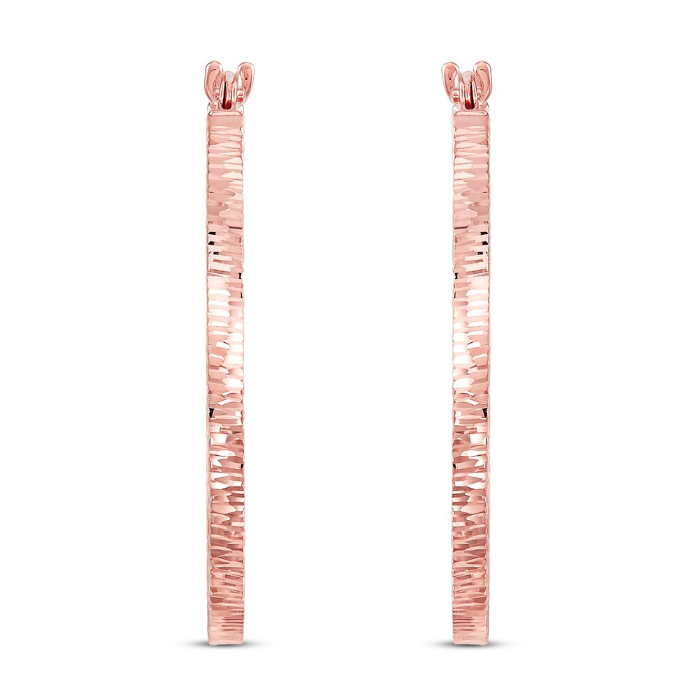 Round Hoop Earrings 10K Rose Gold oqetW6Uo Round Hoop Earrings 10K Rose Gold oqetW6Uo