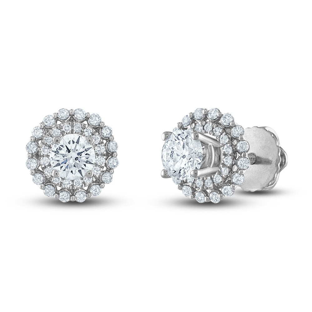 Diamond Double Halo Earring Jackets 3/8 ct tw Round 14K White Gold orJQRsGv Diamond Double Halo Earring Jackets 3/8 ct tw Round 14K White Gold orJQRsGv